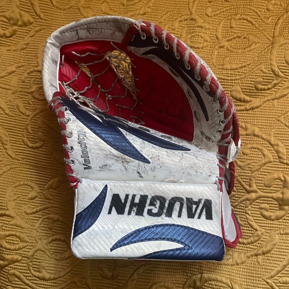 Vaughn velocity 
Red, White, and Blue Catch Glove